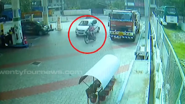 പരാതി കൊടുത്തു വരുമ്പോള്‍ മോഷണം പോയ ബൈക്ക് കണ്‍മുമ്പില്‍; കോഴിക്കോട്ടെ പമ്പില്‍ പിന്നീട് നടന്നത്