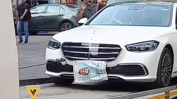 എന്തുപറ്റി രമണാ കിംഗ് ഖാൻ്റെ മെർസിഡീസ് ബെൻസ് എസ് ക്ലാസിന് ?