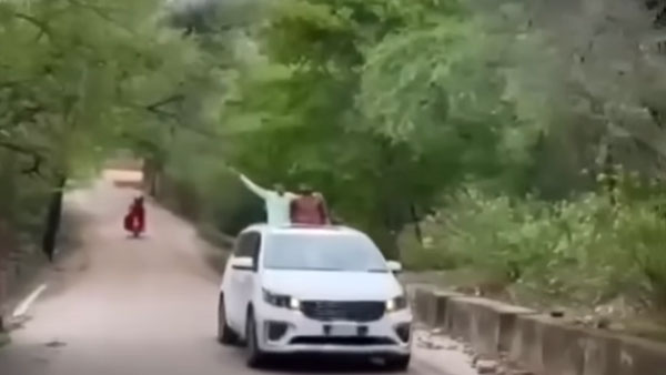 സണ്‍റൂഫിന് പുറത്ത് നിന്ന് യാത്ര ചെയ്യരുതെന്ന് പറയുന്നത് ഇതാണ്; Kia Carnival യാത്രക്കാരന് സംഭവിച്ചത് കാണൂ...