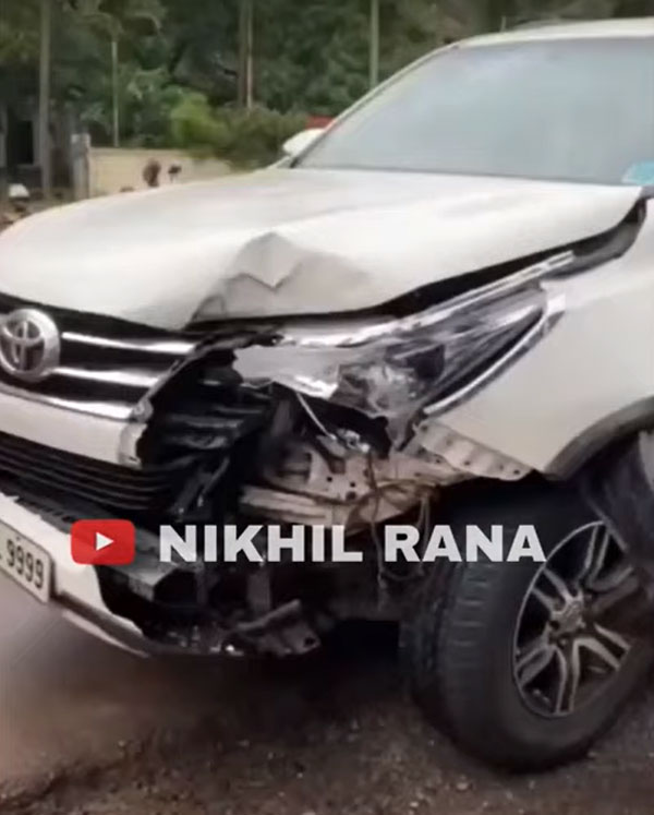 Toyota Fortuner നാനോയുടെ പിന്നില്‍ ഇടിച്ചു; ശേഷം സംഭവിച്ചത് കണ്ടോ...