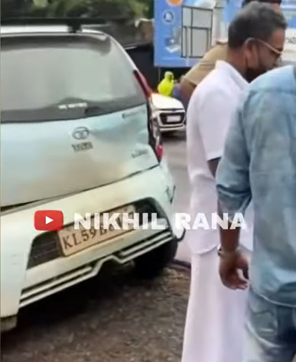 Toyota Fortuner നാനോയുടെ പിന്നില്‍ ഇടിച്ചു; ശേഷം സംഭവിച്ചത് കണ്ടോ...