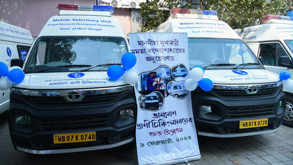 പശ്ചിമ ബംഗാളിന് 218 വിംഗർ വെറ്റിറനറി വാനുകൾ നൽകി ടാറ്റ