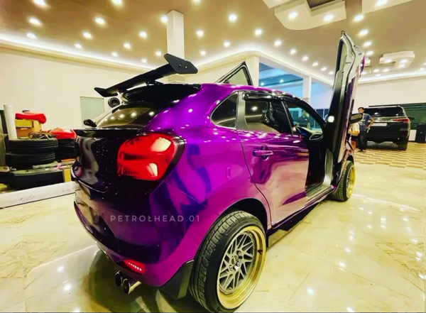 മനം നിറച്ച് ലംബോ ഡോറുകളുമായി മോഡിഫൈഡ് ടൊയോട്ട ഗ്ലാൻസ