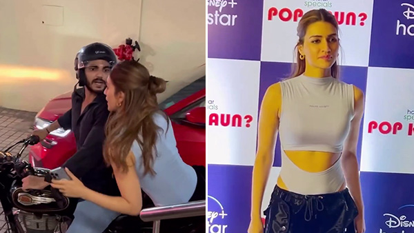 ട്രാഫിക് ബ്ലോക്കിൽ നിന്ന് രക്ഷപ്പെടാൻ ബുളളറ്റിൽ എത്തി കൃതി സനോൺ