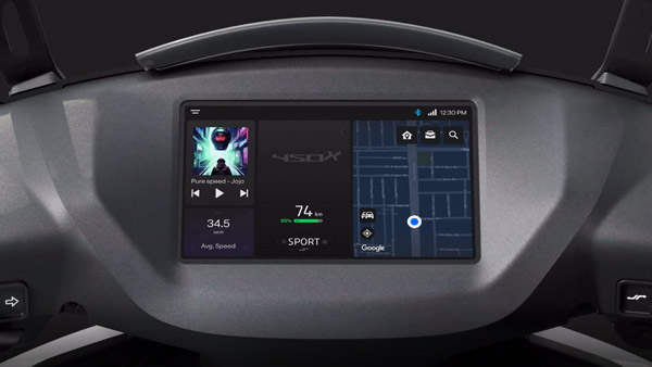 Ather 450X Pro Pack Dashboard