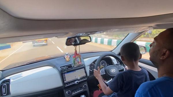 ഡ്രൈവിങ്ങ് കുട്ടികളിയല്ല: ക്രെറ്റ ഓടിച്ച് ആറ് വയസുകാരൻ; വീഡിയോ വൈറൽ