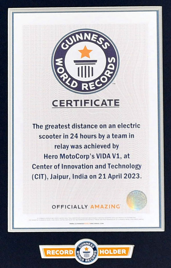 vida guinness world record certificate vida guinness world record certificate