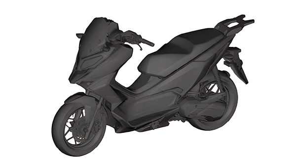 hero motocorp maxi scooter design patent