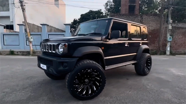 Maruti Jimny SUV Modified With 20 Inch Alloy Wheels Maruti Jimny SUV Modified With 20 Inch Alloy Wheels