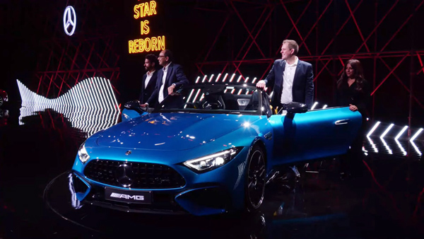 mercedes amg sl55 launch