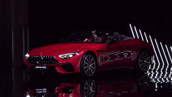 mercedes amg sl55 launch