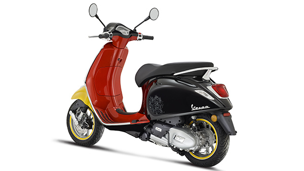 vespa mickey mouse edition rear