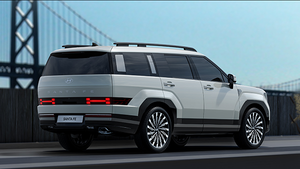 2024 hyundai santa fe front rear