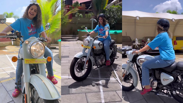 Noorin Shereef Bought New Royal Enfield Classic 350 Noorin Shereef Bought New Royal Enfield Classic 350