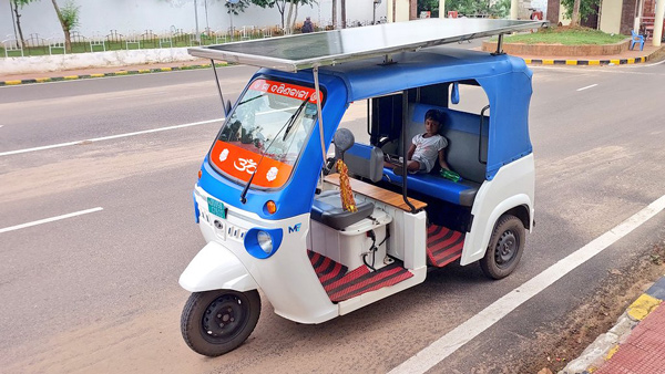 Odisha Man Converted Electric Auto-Rickshaw To Solar-Powered Vehicle