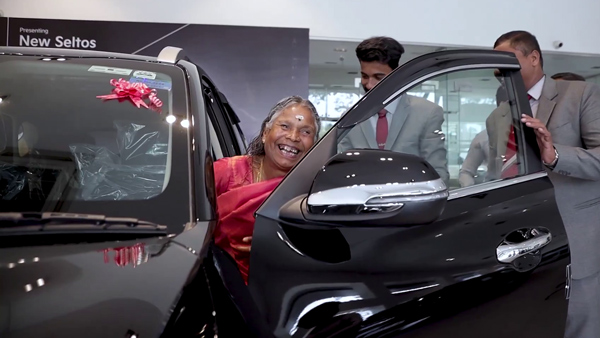 National Film Award Winner Nanjiyamma Buys New Kia Sonet SUV