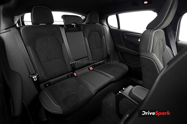 volvo c40 recharge rear seat