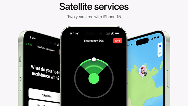 apple iphone 15 roadside assistance