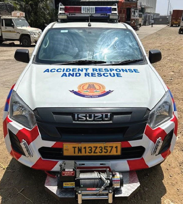 Isuzu S-Cab Pick-up Truck Joins Tamil Nadu Police As Emergency Response Vehicle