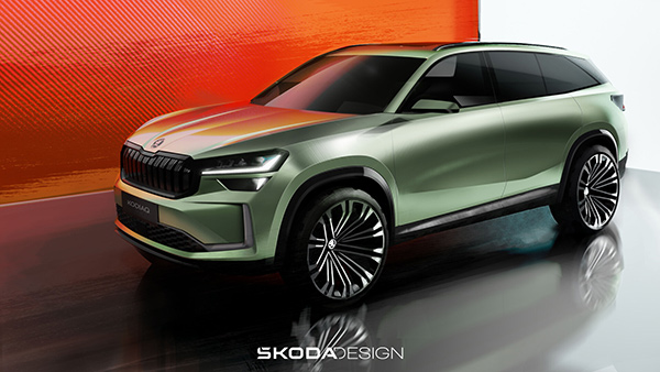 Skoda Kodiaq SUV Design Sketches