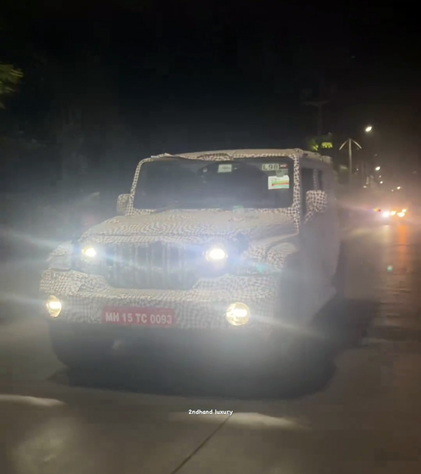 five door mahindra thar spied