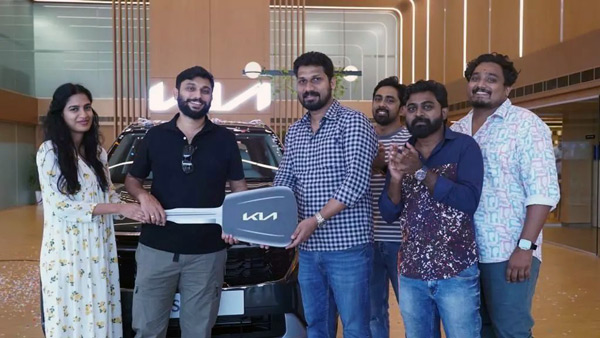 Producer Listin Stephen Gifted Kia Seltos SUV To Garudan Movie Director Arun Varma