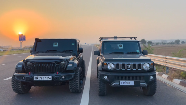 Maruti Suzuki Jimny And Mahindra Thar Drag Race