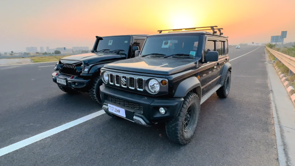 Maruti Suzuki Jimny And Mahindra Thar Drag Race
