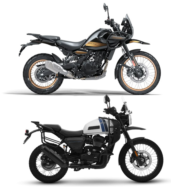 Royal Enfield Himalayan 450 Vs Yezdi Adventure
