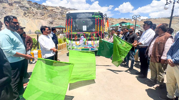 Electric Bus In Ladakh Covers Ten Lakh Kilometers Electric Bus In Ladakh Covers Ten Lakh Kilometers