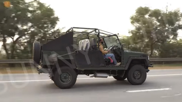 Force Gurkha Military Ambulance Spied In India