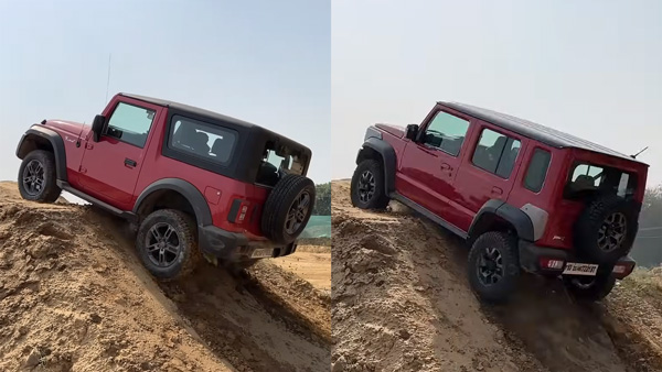 mahindra thar maruti jimny show off