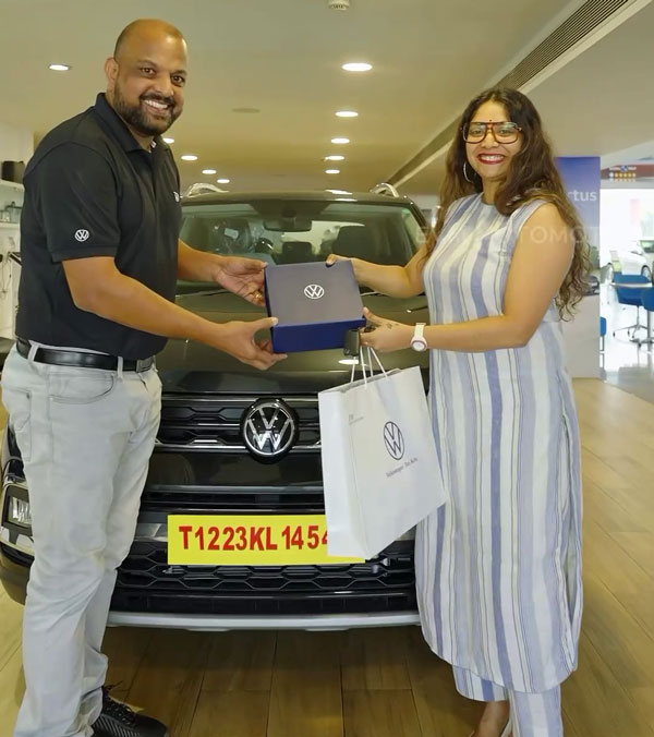 Singer Abhaya Hiranmayi Added New Volkswagen Taigun SUV To Her Garage