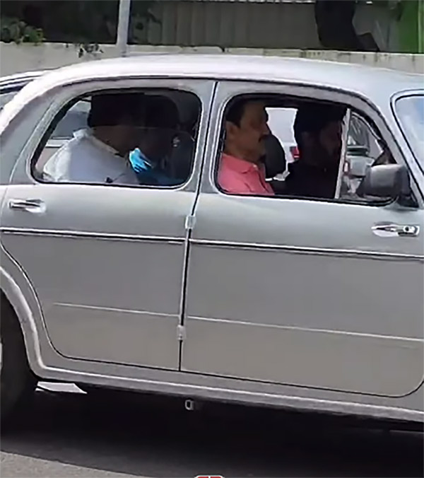 Tamil Nadu CM MK Stalin Spotted Driving Vintage Fiat 1100 Car on Chennai Roads Tamil Nadu CM MK Stalin Spotted Driving Vintage Fiat 1100 Car on Chennai Roads