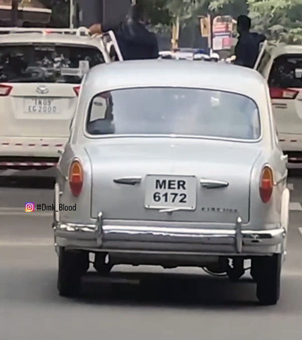 Tamil Nadu CM MK Stalin Spotted Driving Vintage Fiat 1100 Car on Chennai Roads Tamil Nadu CM MK Stalin Spotted Driving Vintage Fiat 1100 Car on Chennai Roads