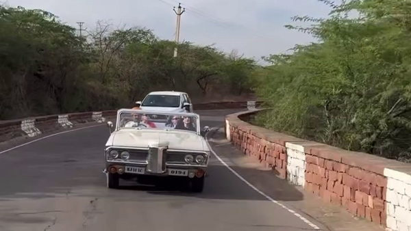 dua lipa in vintage car