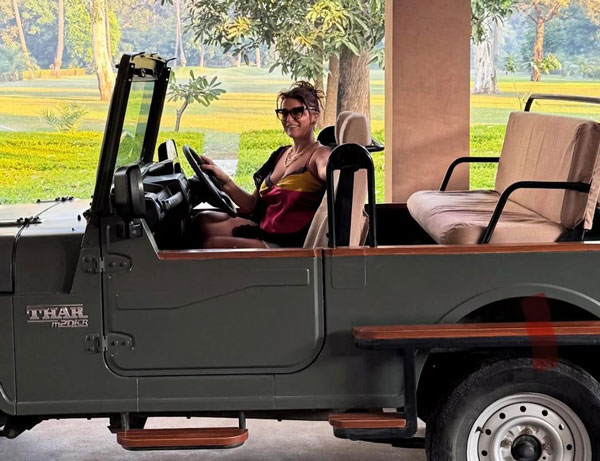 dua lipa mahindra thar