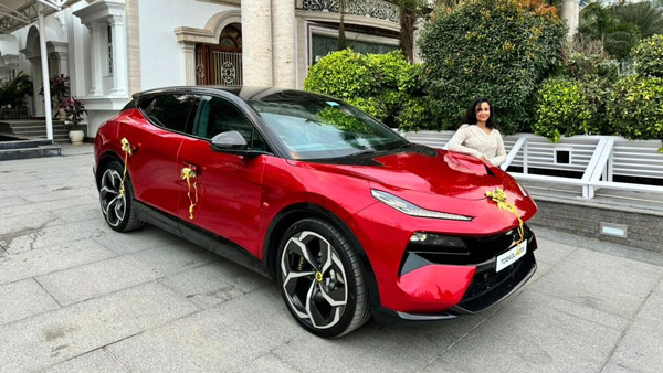 Hyderabad Women Became Indias First Lotus Eletre Electric SUV Owner 
