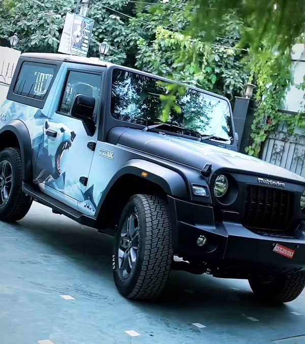 ഗെയിം ഓഫ് ത്രോൺസ് ആരാധകൻ്റെ മഹീന്ദ്ര ഥാർ കണ്ടോ