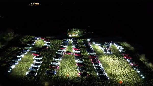 Indian Tesla Car Owners Ram Mandir Celebrations In US Indian Tesla Car Owners Ram Mandir Celebrations In US