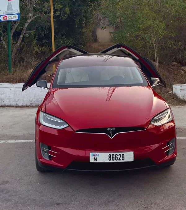 Tesla Owners Celebrating Party Mode Feature In Tesla Model X