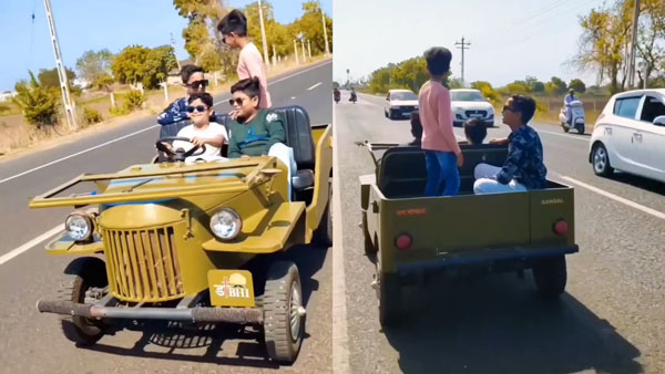 Viral Video Of Kid Driving An Electric Jeep On Highway Sparks Concern