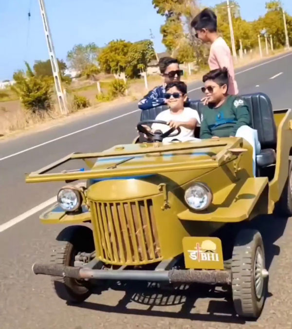 Viral Video Of Kid Driving An Electric Jeep On Highway Sparks Concern