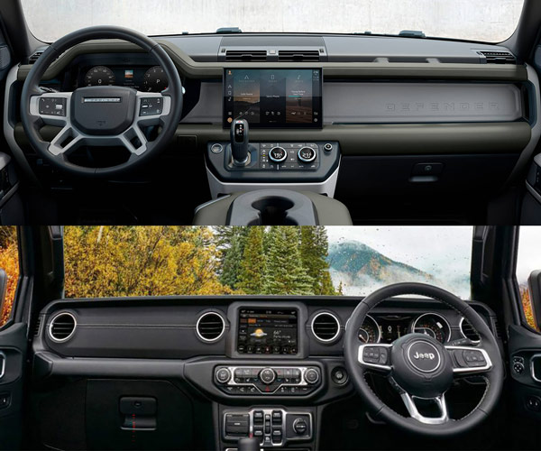 Land Rover Defender vs Jeep Wrangler Comparison