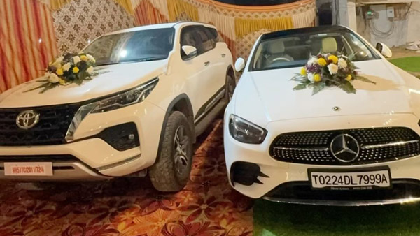 സ്ത്രീധനമായി ലക്ഷ്വറി കാറുകൾ; വൈറൽ വീഡിയോ 