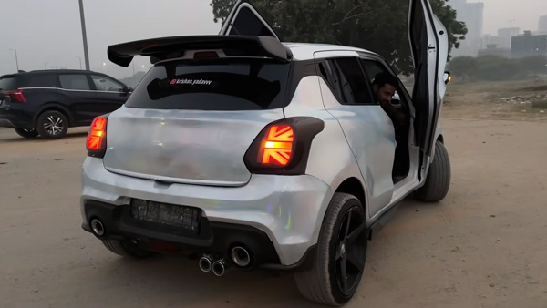 maruti swift modified with scissor doors maruti swift modified with scissor doors