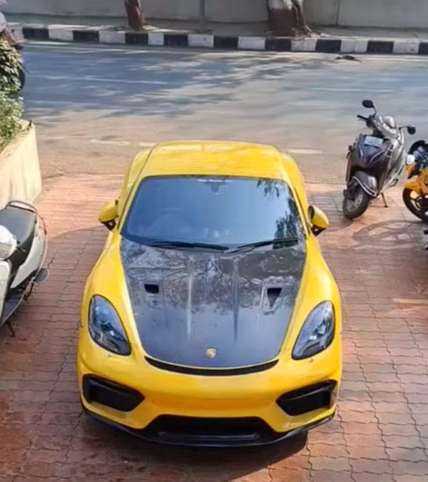 Luxury Car Porsche Cayman Detained By Surat Police Luxury Car Porsche Cayman Detained By Surat Police