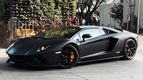 Pan India Superstar Prabhas Wrapped His Aventador S Roadster In Satin Black