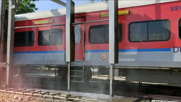 Railway Introduced Coach Washing Plants For Maintaining Cleanliness