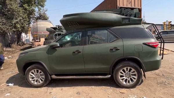 Toyota Fortuner Viral Video With Unusual Modification